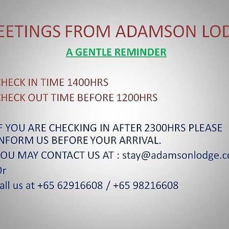 Adamson Lodge Singapore Exterior photo